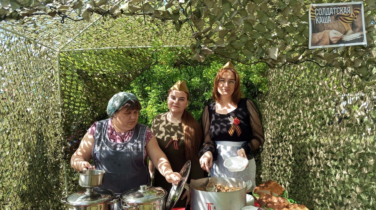 Прошла акция  &quot;Солдатская каша&quot;.
